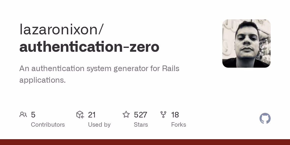 An authentication system generator for Rails applications.
