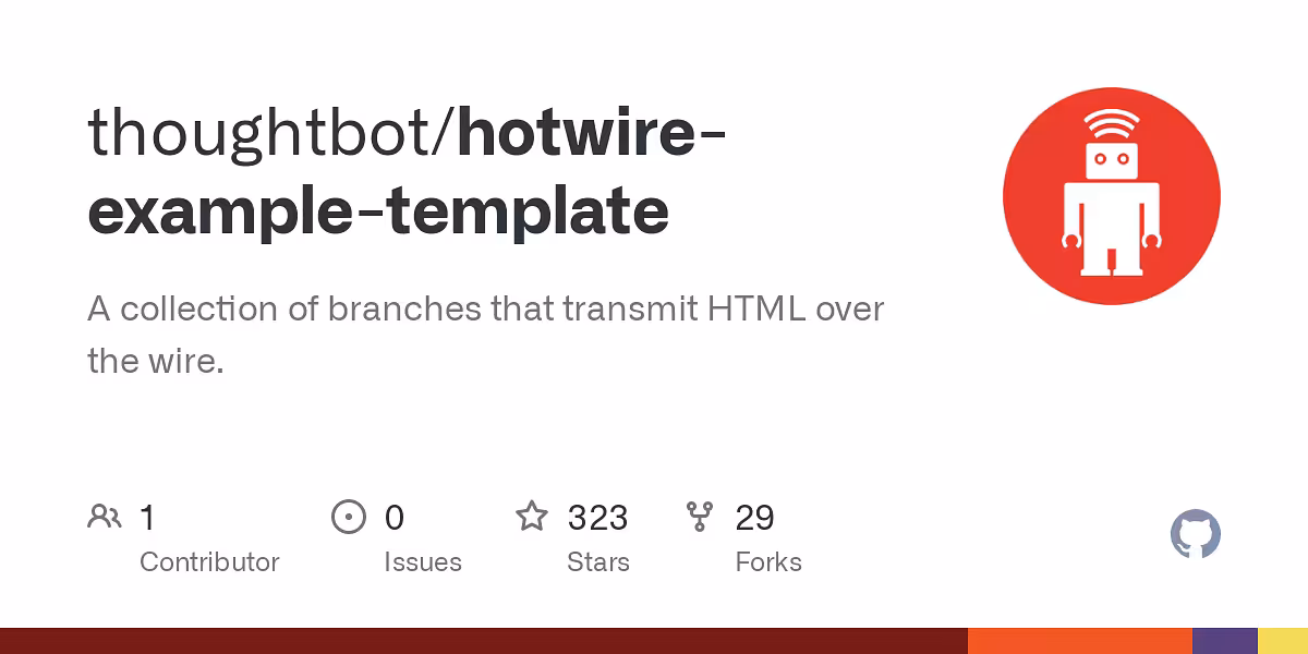  A collection of branches that transmit HTML over the wire.