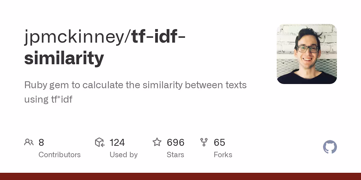 Ruby gem to calculate the similarity between texts using tf*idf