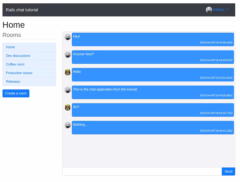 Creating a chat application from scratch using Rails and WebSockets