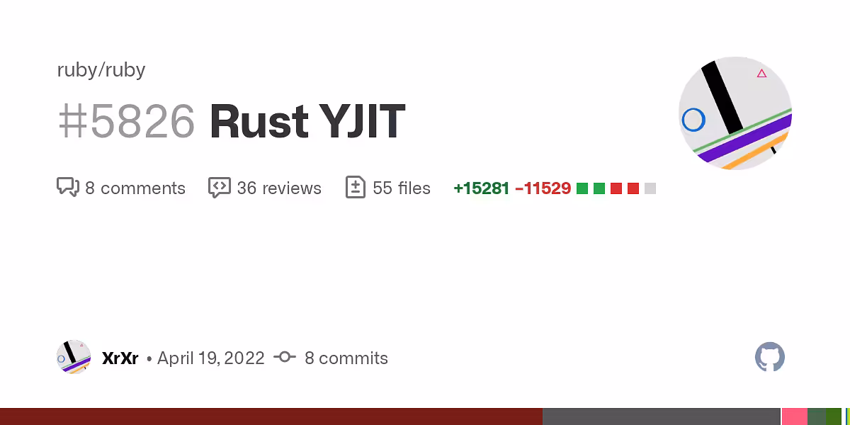 Rust YJIT by XrXr · Pull Request 5826 
