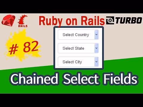 Ruby on Rails 82 Chained Select Fields in a form. Gem City-State - YouTube