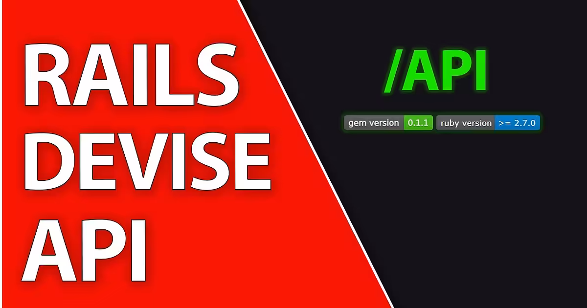 This New Devise API Gem Makes User Auth So Simple! | Ruby On Rails 7 Tutorial - YouTube