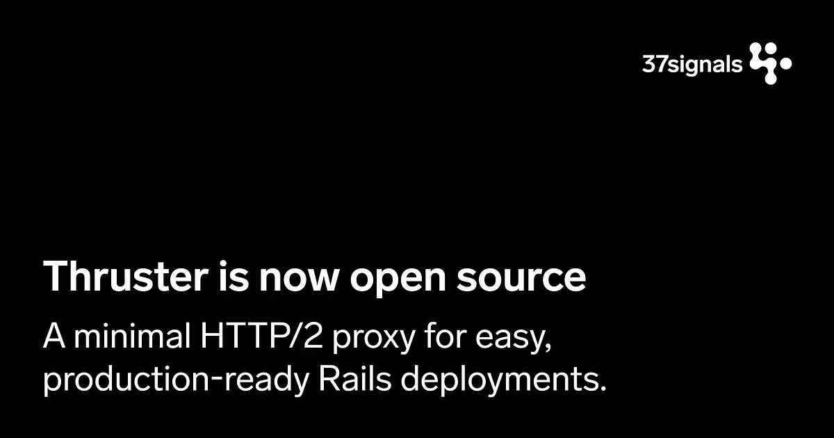 Thruster is now open source